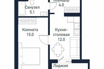 1-к квартира, 36,2 м², 5/10 эт.