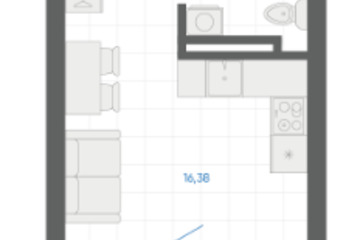 Студия, 22,7 м², 5/9 эт.