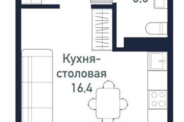 Студия, 29,2 м², 8/10 эт.