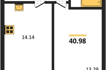1-к квартира, 40,9 м², 3/10 эт.